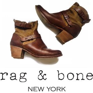 rag & bone Heeled “Harper” Moto Bootie Sz 37